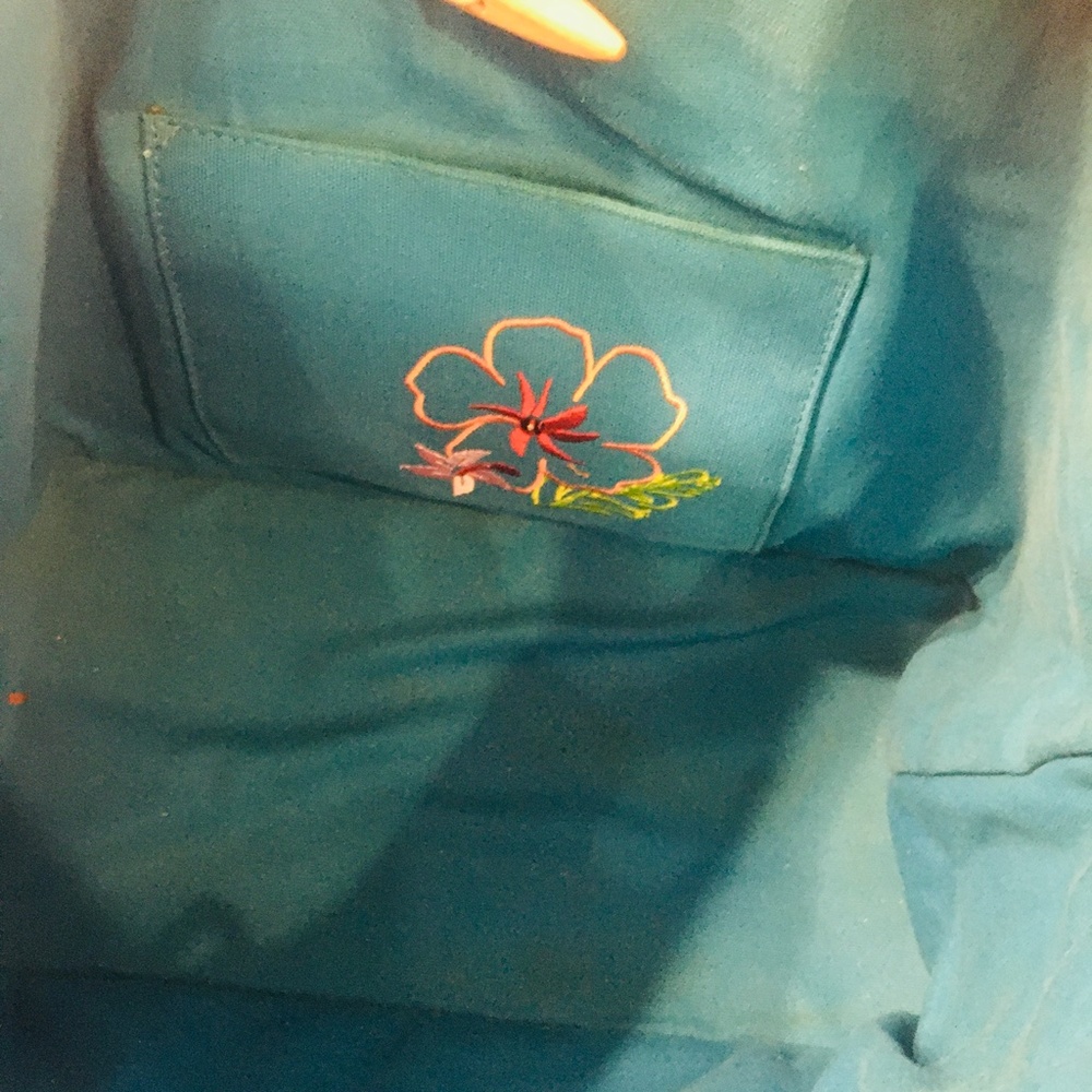 Double-Sided Beautiful Bag - Multi-Color/Teal - Picture 8 of 10